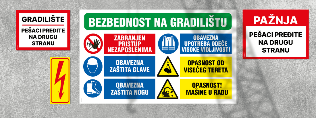 Gradilišne table i oznake: Temelj modernog gradilišta - Stickershop