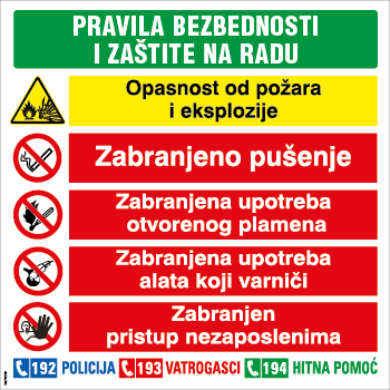 Stickershop – Bezbednost na gradilištu 70x70cm