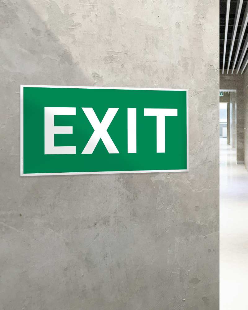 Stickershop - EXIT – natpis za evakuaciju 30x15