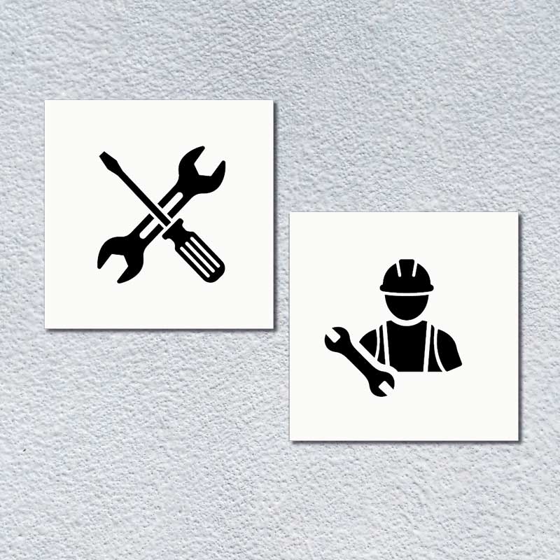 Stickershop - Alat — piktogram nalepnica ili tablica 15×15 cm