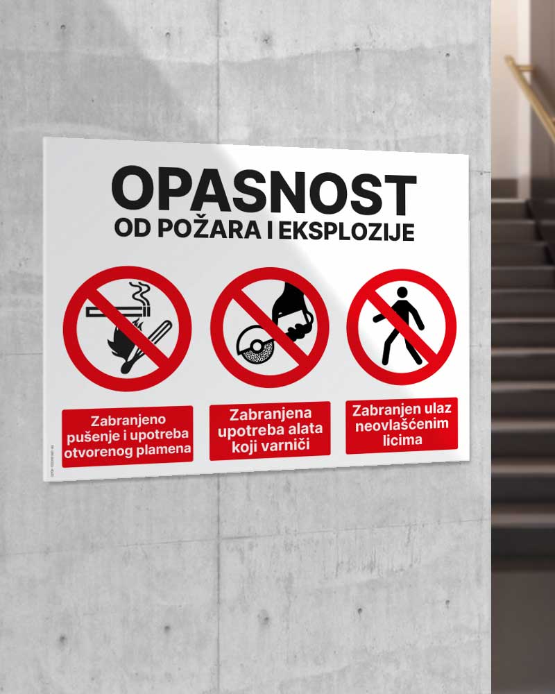 Opasnost od požara i eksplozije