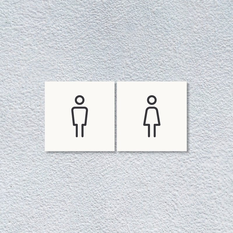 Stickershop - Toalet — piktogram nalepnica ili tablica 15×15 cm