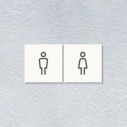 Stickershop - Toalet — piktogram nalepnica ili tablica 15×15 cm