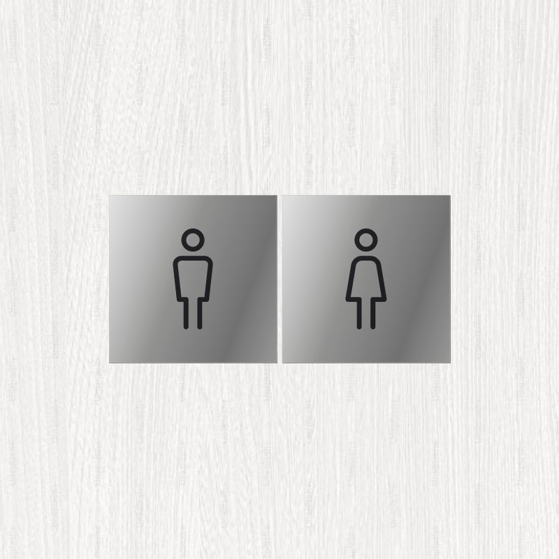 Stickershop - Toalet — piktogram nalepnica ili tablica 15×15 cm