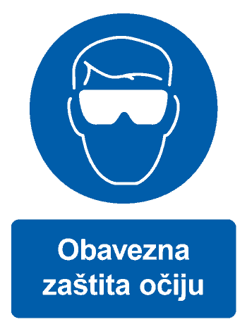 Obavezna zaštita očiju