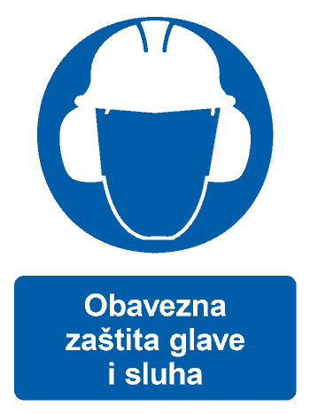 Obavezna zaštita glave i sluha