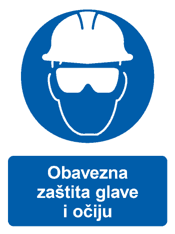 Obavezna zaštita glave i očiju