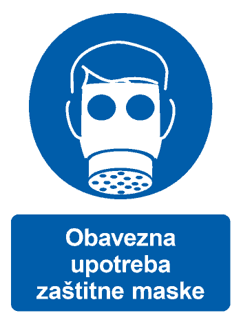 Obavezna upotreba zaštitne maske