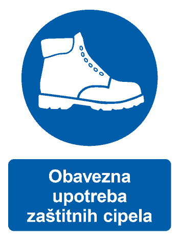 Obavezna upotreba zaštitnih cipela