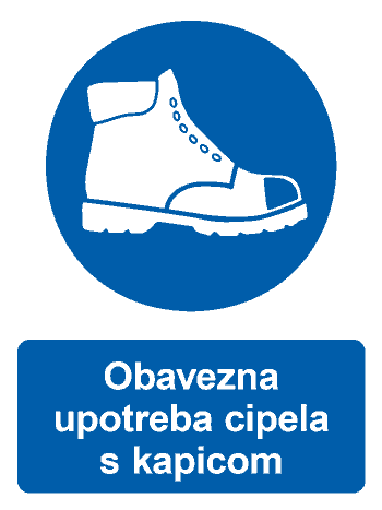 Obavezna upotreba zaštitnih cipela s kapicom