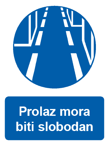 Prolaz mora biti slobodan