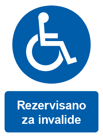 Rezervisano za invalide