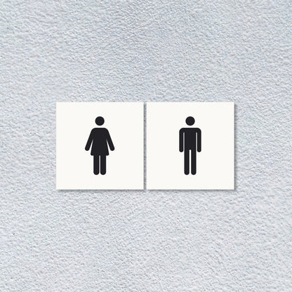 Stickershop - Toalet — piktogram nalepnica ili tablica 15×15 cm