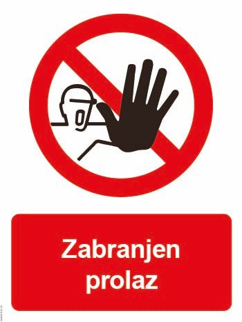 Zabranjen prolaz — znak za ulaz u privatni prostor