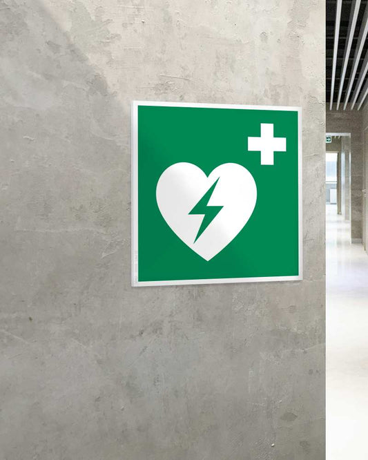 Stickershop - AED – automatski eksterni defibrilator – ISO E010