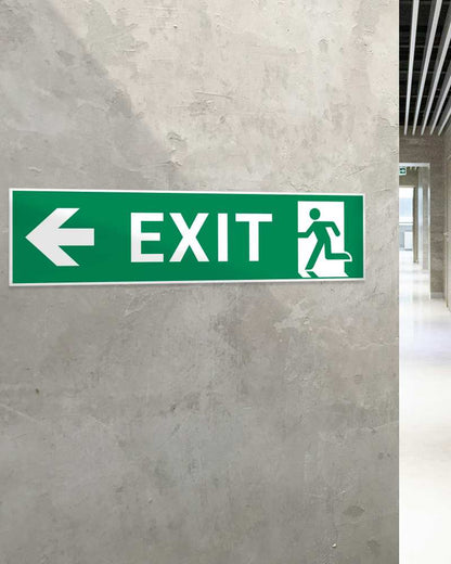Stickershop - EXIT – natpis sa piktogramom i strelicom 60x15